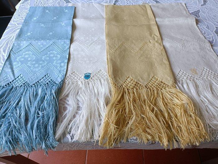 Siletti Riccardo - Handdoek (7) - 112 cm - 65 cm, Antiek en Kunst, Antiek | Tapijten, Tafelkleden en Textiel