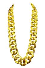 Dikke Lange Gouden Ketting 35mm Kunststof Schakelketting Gou, Handtassen en Accessoires, Kettingen, Ophalen of Verzenden, Nieuw