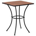 vidaXL Table de bistro mosaïque Terre cuite 60 cm, Jardin & Terrasse, Neuf, Verzenden