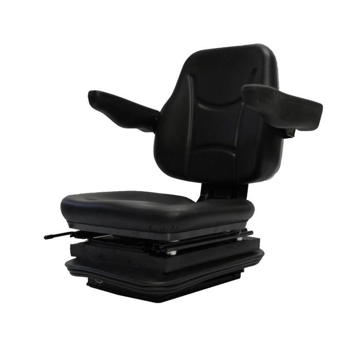 Tractorstoel Luchtgeveerd PVC Zwart (incl. armleuningen), Articles professionnels, Agriculture | Outils, Enlèvement ou Envoi