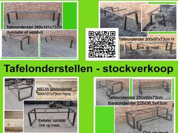 Tafelonderstellen STOCKVERKOOP - eettafel - tuintafel beschikbaar voor biedingen