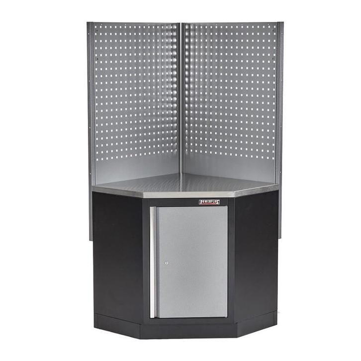 Hoekstuk garageserie met metaal omzet werkblad en, Doe-het-zelf en Bouw, Werkbanken, Ophalen of Verzenden