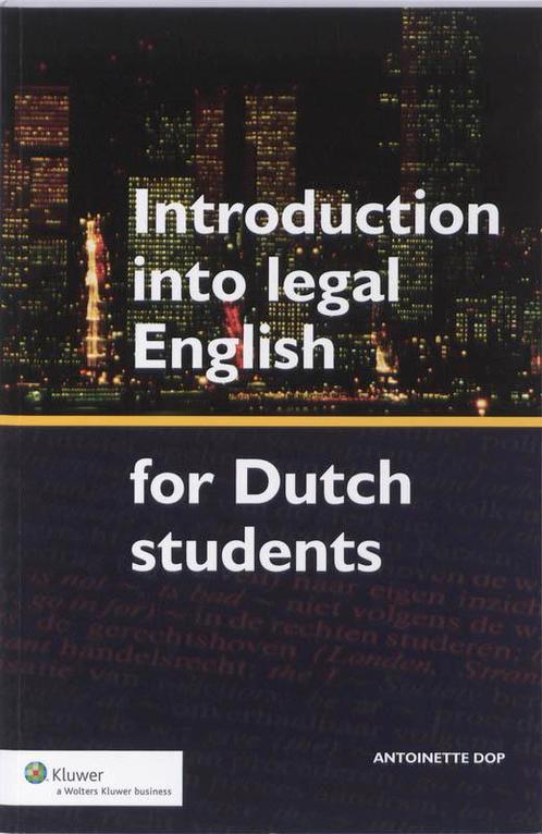 Introduction into legal English for Dutch students, Boeken, Wetenschap, Zo goed als nieuw, Verzenden