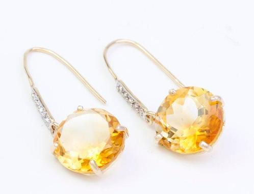 Zonder Minimumprijs - Oorbellen - 14 karaat Geel goud, Handtassen en Accessoires, Oorbellen