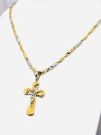 Ketting met hanger - 18 karaat Geel goud, Witgoud - Gemaakt