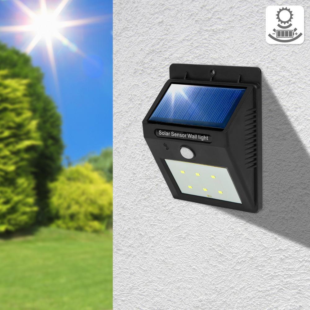 Scheiden diagonaal Westers ② 4 x LED Solar tuinverlichting wandlamp bewegingsdetector - z — Jardin &  Terrasse Autre — 2ememain