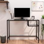 vidaXL Computerbureau 100x36x74 cm glas transparant, Huis en Inrichting, Verzenden, Nieuw