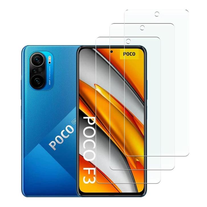 4-Pack Xiaomi Poco F3 Screen Protector - Tempered Glass, Télécoms, Téléphonie mobile | Housses, Coques & Façades | Marques Autre