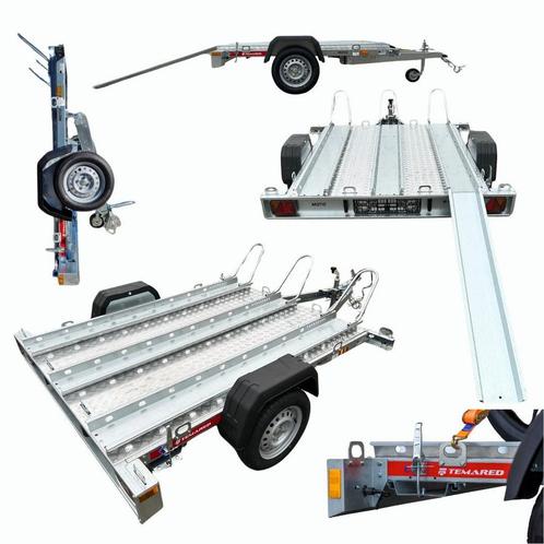 Motor aanhangwagen TEMARED MOTO 3 premium750kg, Auto diversen, Aanhangers en Bagagewagens, Nieuw, Ophalen