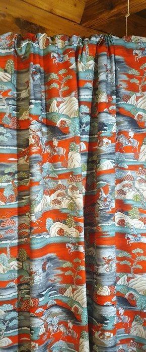 Jim Thompson-stijl weefsel Art Nouveau oosters - 300x280cm -, Antiek en Kunst, Antiek | Tapijten, Tafelkleden en Textiel
