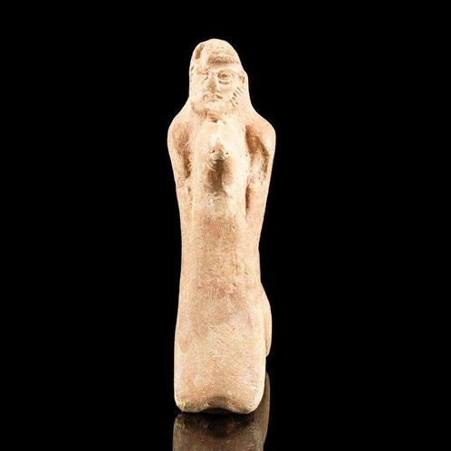 Parthe Figurine de cheval et cavalier en terre cuite (Sans, Antiek en Kunst, Antiek | Overige Antiek