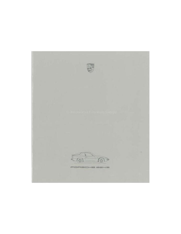 1986 PORSCHE 924 S BROCHURE DUITS, Boeken, Auto's | Folders en Tijdschriften, Ophalen of Verzenden