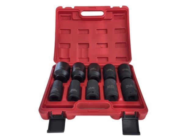 Veiling - Slagmoerdoppenset 3/4 10-Delig met Koffer, Auto diversen, Autogereedschap