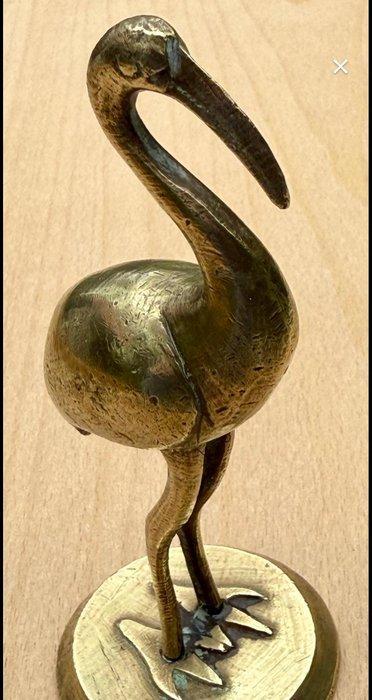 Antieke Indiase messing ooievaar - Messing - India - Begin, Antiek en Kunst, Kunst | Niet-Westerse kunst