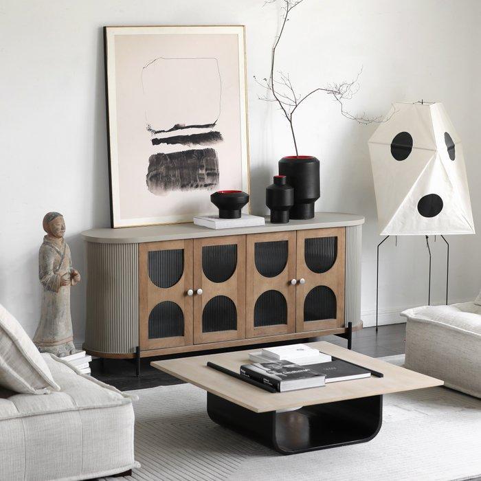 Stonekind - Dressoir - Birch, Eik, Glas, Metaal - Stonekind, Antiek en Kunst, Kunst | Designobjecten