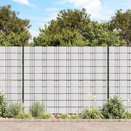 vidaXL Tuinschermen 4 st 35x0,19 m PVC wit, Tuin en Terras, Tuinhekken en Hekwerk, Nieuw, Verzenden