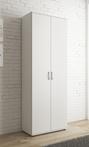Schoenenkast - Wit - 70x34x189 - Opbergkast met 2 deuren