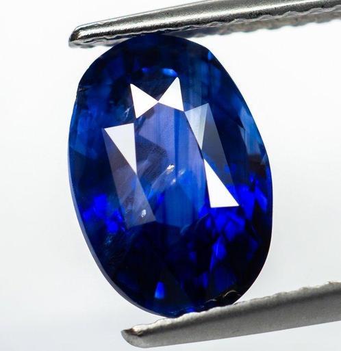 Zonder Minimumprijs Saffier - 2.69 ct - Antwerp Laboratory, Handtassen en Accessoires, Edelstenen