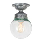 Plafondlampen One-Eighty Rond Plafondlamp Zilver, Verzenden, Nieuw, Glas