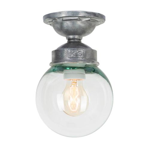 Plafondlampen One-Eighty Rond Plafondlamp Zilver, Huis en Inrichting, Lampen | Plafondlampen, Nieuw, Glas, Overige materialen