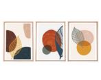 2dekans | HUHU209 – Stijlvol Canvas Schilderij - set van 3 -, Huis en Inrichting, Ophalen of Verzenden, Nieuw