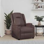 vidaXL Fauteuil inclinable Marron Similicuir, Verzenden, Neuf