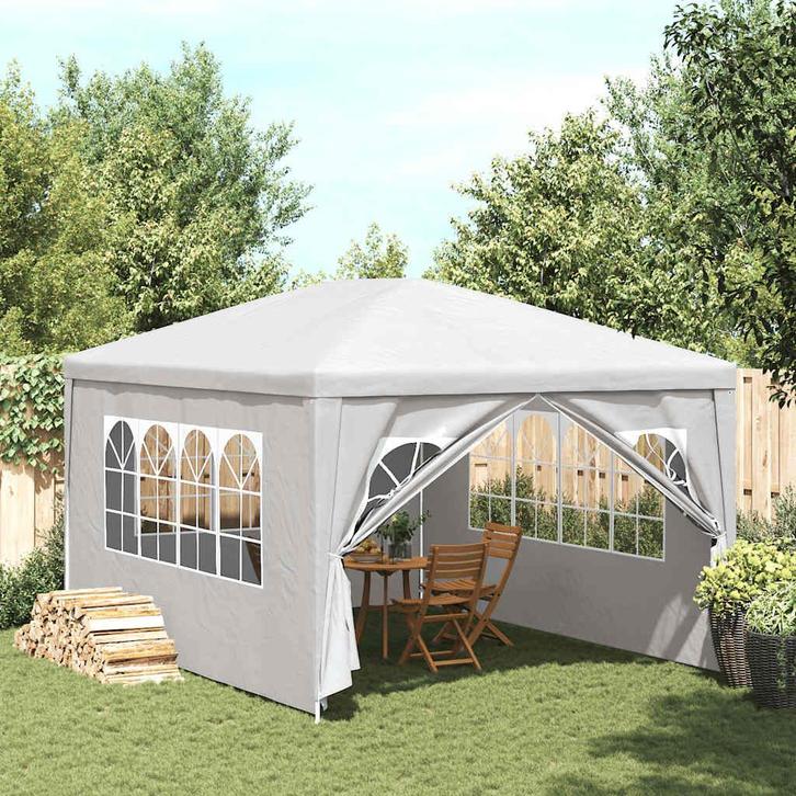 vidaXL Partytent 3x4 m wit, Tuin en Terras, Partytenten, Nieuw, Verzenden
