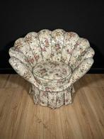 Fauteuil - Hout, Textiel - Vintage Bloemenfauteuil
