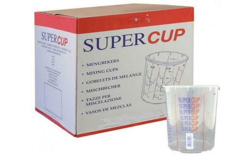 Supercup bedrukte mengbekers 650 ml OP=OP per 200 stuks SC-6, Doe-het-zelf en Bouw, Verf, Beits en Lak, Nieuw, Verzenden