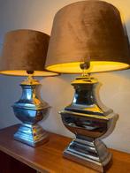 Lampe de table (2) - Céramique, Velours - Capuche en velours