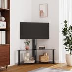 vidaXL Tv-standaard hoek 2-laags voor 32-70 inch zwart, Verzenden