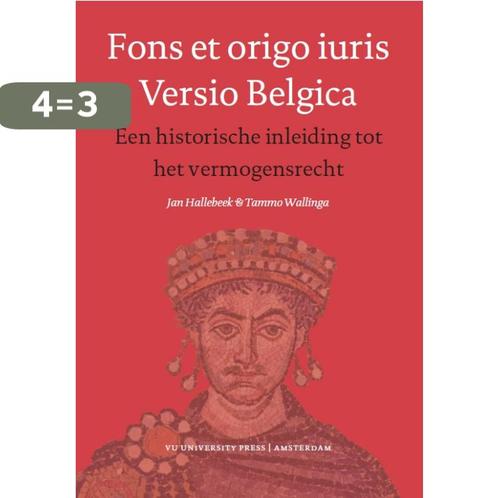 Fons et origo iuris Versio Belgica 9789086593682, Boeken, Wetenschap, Zo goed als nieuw, Verzenden