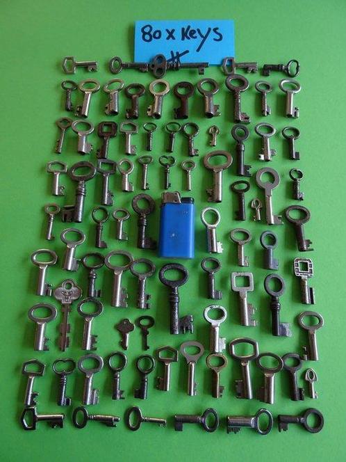 clés antiques clés serrure à clé serrures cadenas boîte, Antiek en Kunst, Curiosa en Brocante