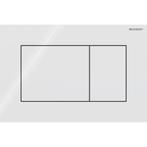 Geberit Drukplaat Sigma 01, 2-toets Square Kunststof Wit, Doe-het-zelf en Bouw, Ophalen of Verzenden, Nieuw, Chroom, Overige typen