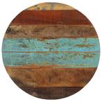 vidaXL Tafelblad rond 15-16 mm 60 cm massief gerecycled hout, Verzenden, Nieuw