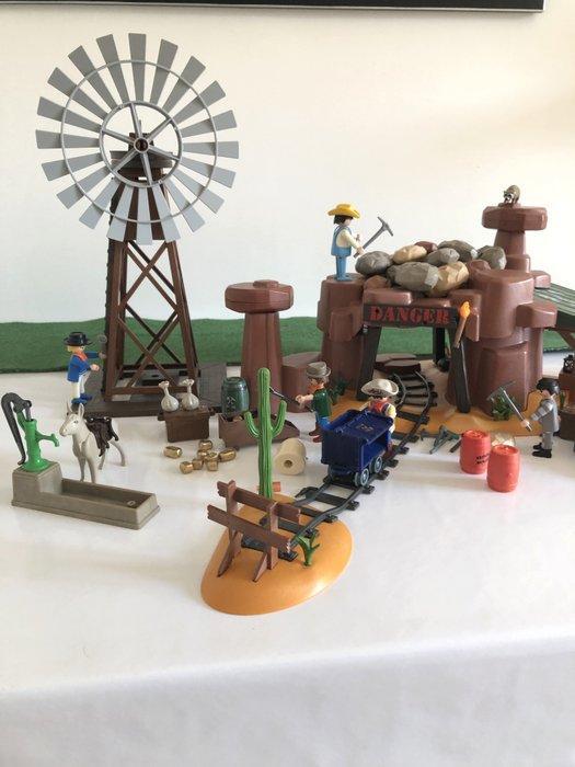 Playmobil - mine dor et son éolienne playmobil - Playmobil, Antiek en Kunst, Antiek | Overige Antiek