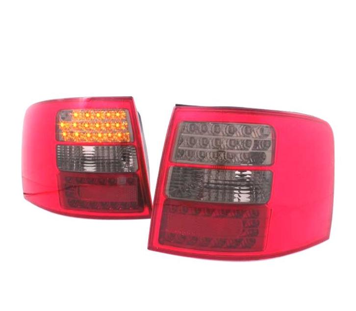 Feux Arrière Pour Audi A6 C4 Avant 97-04 Led Rouge Noir, Auto-onderdelen, Verlichting, Verzenden
