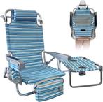 Backpack Beach Chair met Tafel | Retour Deal | Nu -149% K..., Huis en Inrichting, Verzenden, Nieuw, Stof
