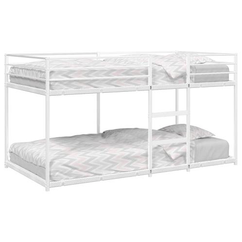 vidaXL Stapelbed zonder matras 100x190 cm staal wit, Huis en Inrichting, Slaapkamer | Bedden, Nieuw, Verzenden