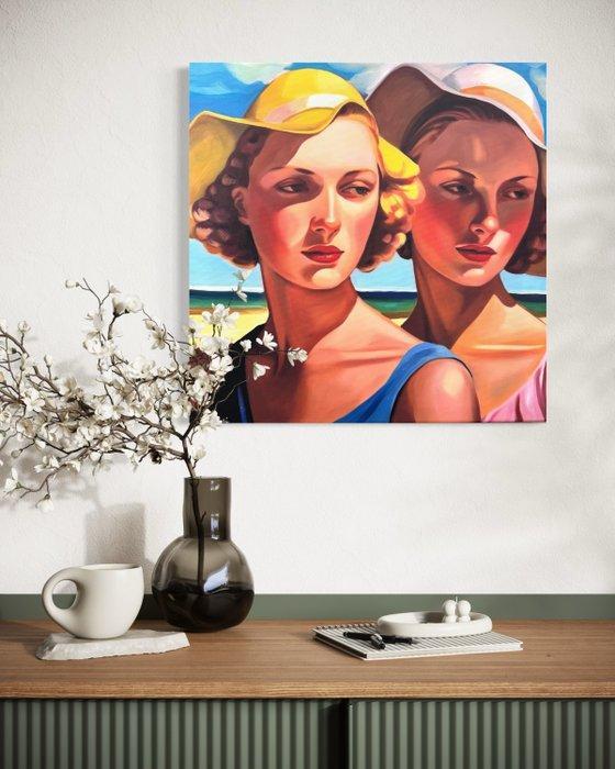 Biatturi Irina - Les Copines 3, Antiek en Kunst, Kunst | Designobjecten