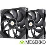 Thermaltake TOUGHFAN 14 Fan 14 cm Zwart 2 stuk(s), Computers en Software, Computerkoelers, Verzenden, Nieuw