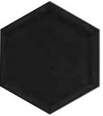 Small Collection Hexagon Zwart / MAT of Hoogglans Keramisch, Doe-het-zelf en Bouw, Tegels, Nieuw, Ophalen of Verzenden