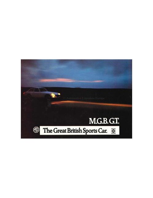 1966 MG MGB GT BROCHURE NEDERLANDS, Livres, Autos | Brochures & Magazines, Enlèvement ou Envoi