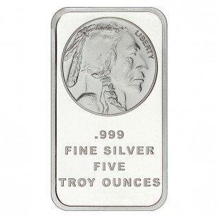 5 Troy Ounce - Argent .999 - SilverTowne Circulated, Postzegels en Munten, Edelmetalen en Baren