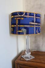 Lampe de table (2) - avec abat-jour en tissu vintage