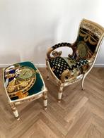 Gianni Versace, Versace - Loungestoel met voetenbank (2) -, Nieuw