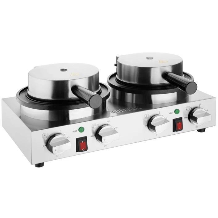 Wafelijzer | Dubbel | Belgische Wafels (Ø180mm) |, Zakelijke goederen, Horeca | Keukenapparatuur, Nieuw in verpakking, Verzenden