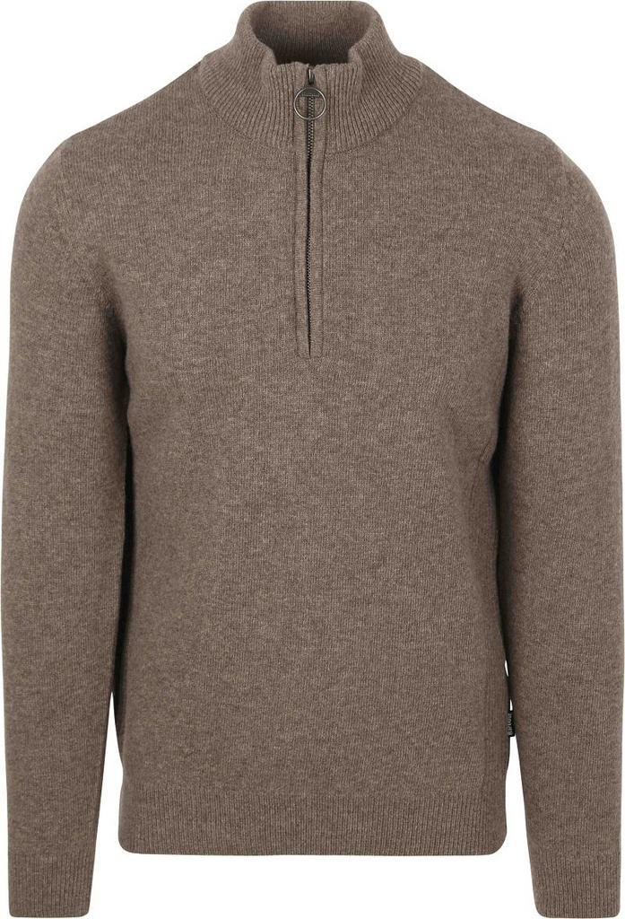 Barbour Half Zip Trui Wol Taupe maat Maat 52/54 (L) Heren, Kleding | Heren, Truien en Vesten, Bruin, Nieuw, Maat 52/54 (L), Verzenden