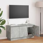 vidaXL TV-kast met LED Betongrijs 100 x 38 x 49 cm Bewerkt, Verzenden, Nieuw