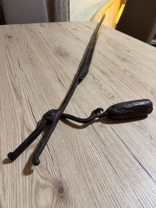 tenaglie da camino/tenaglie da ceppi - Werktuig, Antiek en Kunst, Antiek | Overige Antiek